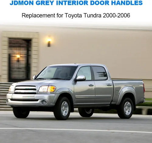Miniatura 2 de JDMON Manijas de puerta interiores con bisel de repuesto para Toyota Tundra 2000-2006 Reemplazo para 692060C010B2 69206-0C010-B2 Juego de manijas