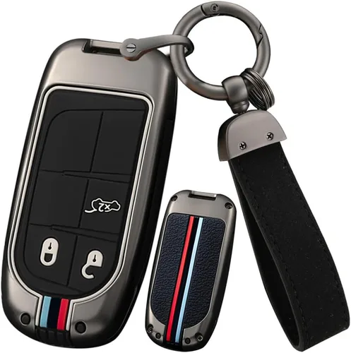 Miniatura 14 de ontto Protector de llave de coche inteligente cubierta de llave elegante para accesorios Jeep, Negro