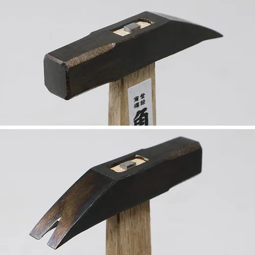 Miniatura 2 de KAKURI Mini martillo para enmarcar manualidades y pasatiempos, ligero, 3.5 onzas, ligero, herramienta de martillo pequeño de precisión japonesa