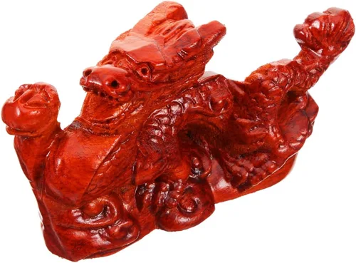 Estatua del dragón chino del zodiaco dragón artesanía escultura única mesa estante decoración decoración suerte éxito