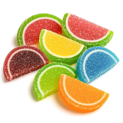 Miniatura 21 de NY Spice Shop Caramelo de rebanadas de fruta de sandía – 1 libra de sabor dulce masticable de gelatina de frutas de caramelo – Gomitas de frutas