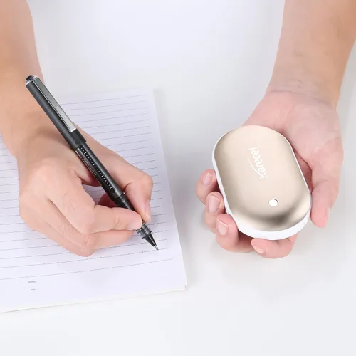 Miniatura 3 de Karecel - Calentador de manos recargable, calentador de manos eléctrico de 5200 mAh de doble cara con calentamiento instantáneo, banco de energía