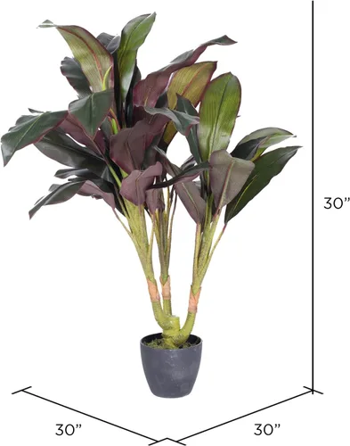 Miniatura 2 de Vickerman T160930 Real Touch Dracaena Árbol en maceta, 30