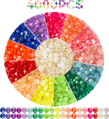4000 cuentas de purpurina para pintura de diamantes, cuentas de pintura de diamantes, accesorios de pintura de diamantes, 20 colores redondos de