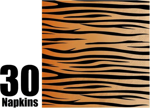 Miniatura 7 de Sirve para 30 invitados Jungle Safari Zoo Animal Print Fiesta Cumpleaños Suministros Pack 9" Platos cena 7" Platos Postre 12 oz Tazas Servilletas