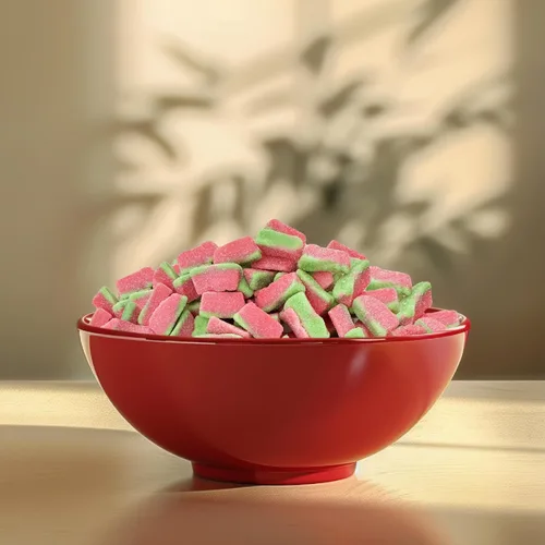 Miniatura 6 de Cuñas de sandía Paquete de 2 libras Caramelos de gomita, agrios y dulces