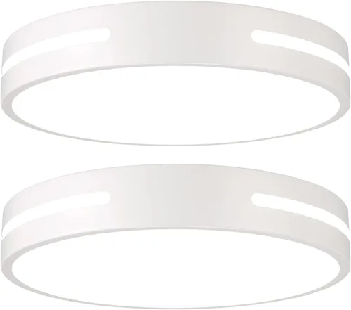 Miniatura 9 de Paquete de 3 lámparas de techo de montaje empotrado doradas LED, lámpara de techo de 24W para dormitorio, montaje en techo regulable, lámpara