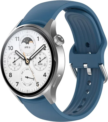 Miniatura 20 de Senter Correa de repuesto de liberación rápida de goma suave de 0.866 in para reloj inteligente Xiaomi S1 pro