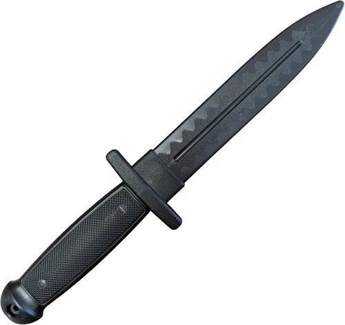 E-BOGU Cuchillo táctico de entrenamiento de polipropileno negro (12")