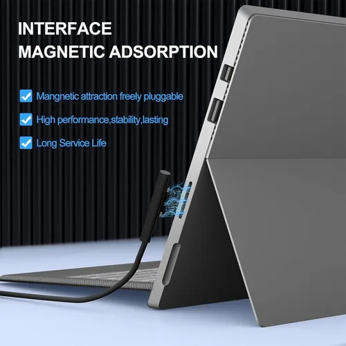 Miniatura 3 de YURCIPWE Cargador Surface Pro de 65 W, Surface Laptop Charger compatible con Microsoft Surface Pro 11/10/9/8/7+/7/6/5/4/X, Surface Laptop 7/6/5/4