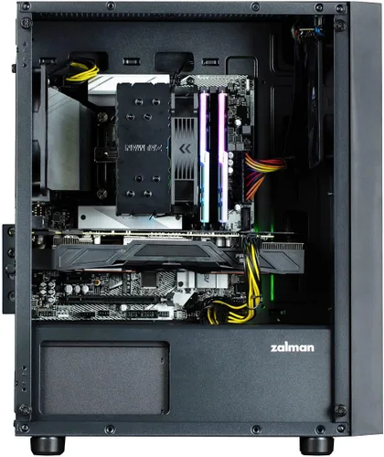 Miniatura 9 de Zalman Funda para PC T3 Micro-ATX MATX, incluye 2 ventiladores no RGB de 4.724 in, panel lateral de vidrio templado completo, USB 3.0, compatible