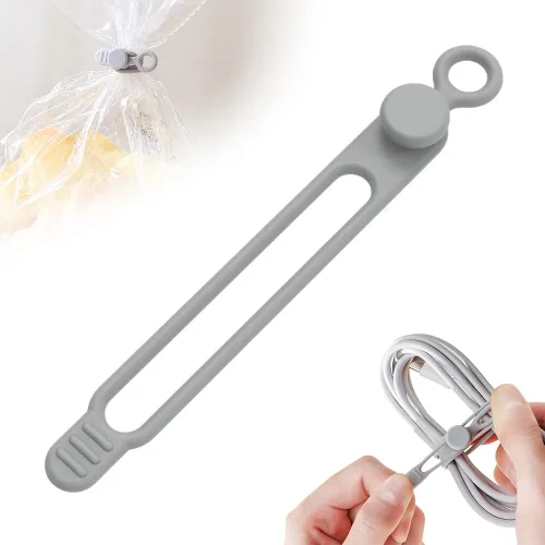Miniatura 9 de Organizador de Cables de Datos, 2025 Nuevos Organizadores de Auriculares de Silicona, Bridas de Cable de Silicona Organizadores Reutilizables
