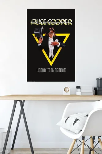 Miniatura 4 de Trends International Alice Cooper - Póster de pared de bienvenida, 14.725 x 22.375 pulgadas, versión enmarcada de madera de granero