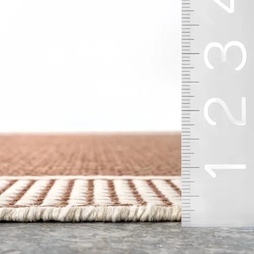 Miniatura 2 de Nuloom Gris marrón/beige, 4 x 6 pies, sólido, suave y acogedor, alto tráfico, resistente a las manchas, fácil de limpiar, alfombra duradera