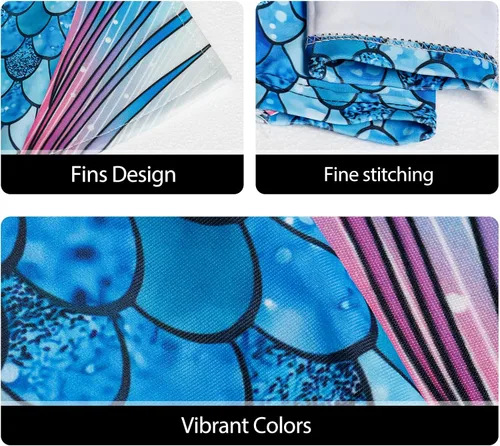 Miniatura 4 de color cosplayer Guantes de sirena con diseño de escamas de pez, mangas para brazos, aleta impresa, accesorios de disfraz de Halloween para mujeres