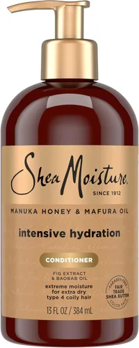 SheaMoisture, acondicionador capilar de hidratación intensiva de miel de manuka y aceite de mafura, 13 onzas