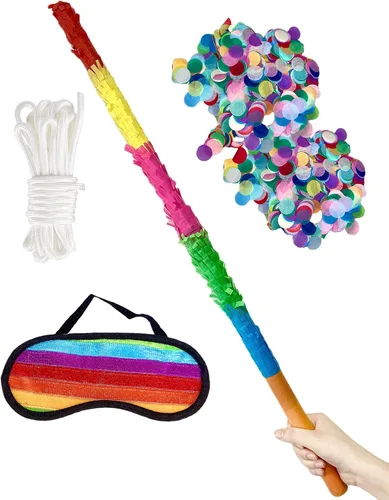 Palitos de piñata de 32 pulgadas, que no se rompen, la calidad es muy difícil. Los niños pueden disfrutar jugando en la fiesta de piñata sin