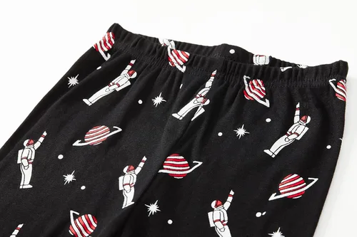 Miniatura 6 de Akyzic Pijamas de planeta para niños pequeños, dinosaurio, algodón, para niños, camión, 2 piezas, tren, ropa de dormir, conjunto de ropa de dormir