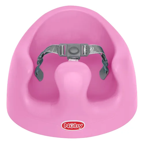 Miniatura 10 de Nuby My Floor Seat, cojín de espuma suave con arnés de seguridad y diseño de respaldo alto, para edades de 4 a 12 meses, aguamarina