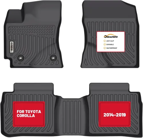 Miniatura 10 de orealtrend Alfombrillas de Piso Negras Forros de Repuesto para Corolla y Corolla Hybrid 2020-2025 (No Compatible con Hatchback) Resistente para Todo