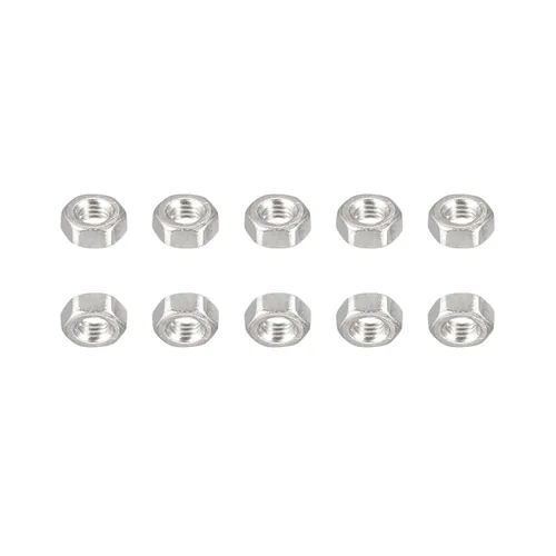 Miniatura 11 de DTGN Tuercas hexagonales M1.0.236x0.014 in (DxP), paquete de 25, buenas para reparación de garaje en casa, tuercas hexagonales de acero inoxidable