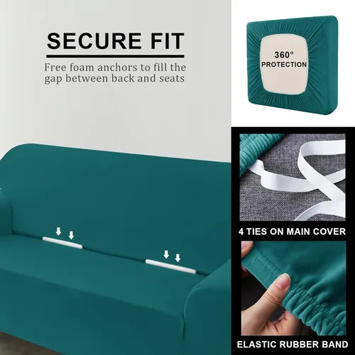 Miniatura 54 de Funda para Sofá de Terciopelo, Fundas Elásticas para Sofá para Funda Principal Separada/Respaldos y Cojines de Asiento, Funda para Sofá, para Fundas