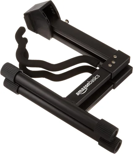 Miniatura 6 de Amazon Basics - Soporte plegable y ajustable con forma de A para guitarras acústicas y eléctricas con goma antideslizante y brazos de espuma suave
