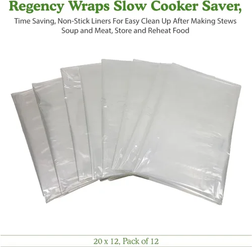 Miniatura 6 de Regency Wraps Ahorro de olla de cocción lenta, ahorro de tiempo, forros antiadherentes para una fácil limpieza después de hacer guisos, sopa