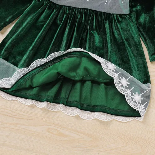 Miniatura 78 de IDOPIP Vestido tutú de terciopelo para niñas pequeñas, vestido de manga larga para princesa, Navidad, cumpleaños, fiesta, boda, vestidos de otoño e