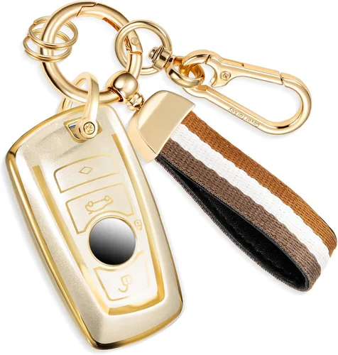 Miniatura 87 de Funda para llavero GMC con llavero de cuerda trenzada de metal antipérdida, exquisita funda suave para Tahoe Acadia Terrain Yukon Yukon XL Silverado