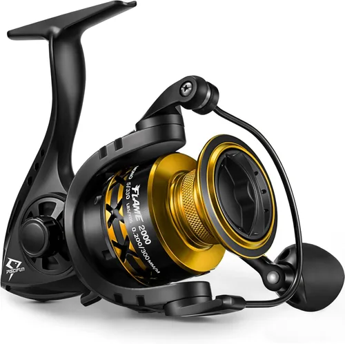 Miniatura 14 de Carretes giratorios Piscifun Flame, carretes ligeros ultrasuaves con 9+1BB para pesca, arrastre máximo de 19.8LBs, serie 2000, 3000, 4000, 5000, Rojo