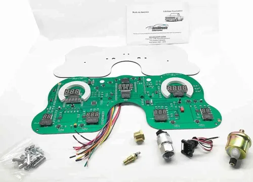 Miniatura 2 de Medidor digital de repuesto para panel de tablero de camioneta Chevy 67-72 Solución de ajuste directo - LED blancos brillantes de larga duración
