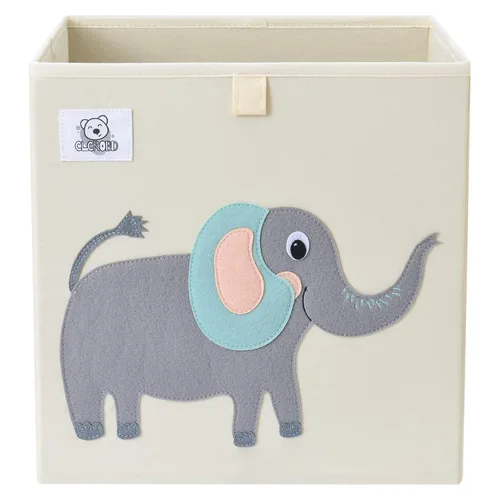 Miniatura 13 de Contenedores plegables de almacenamiento de animales de tela, caja/cofre/organizador para niños pequeños/niños, guardería, sala de juegos, 13 Alpaca