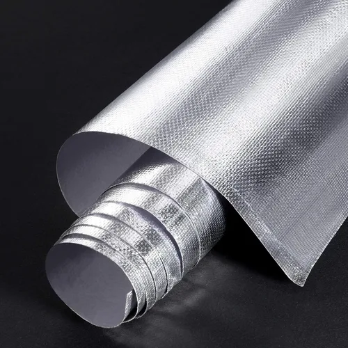 Miniatura 11 de BBTO Lámina reflectante de calor, con respaldo adhesivo de fibra de vidrio aluminizada, barrera de protección, material resistente al calor