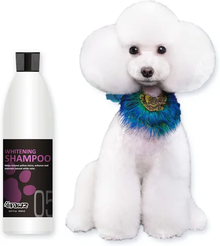 OPAWZ 05 Champú morado blanqueador para perros y gatos, elimina de forma segura las manchas amarillas, sin blanqueador, peróxido ni sulfato,