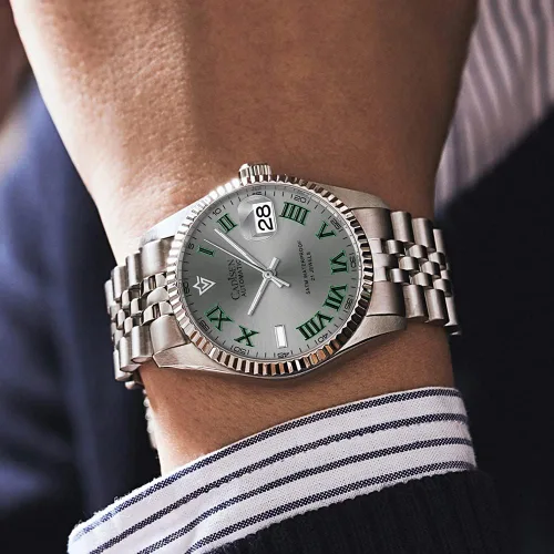 Miniatura 6 de CADISEN Relojes automáticos MIYOTA 8215 Reloj de pulsera impermeable para hombre, 38mm