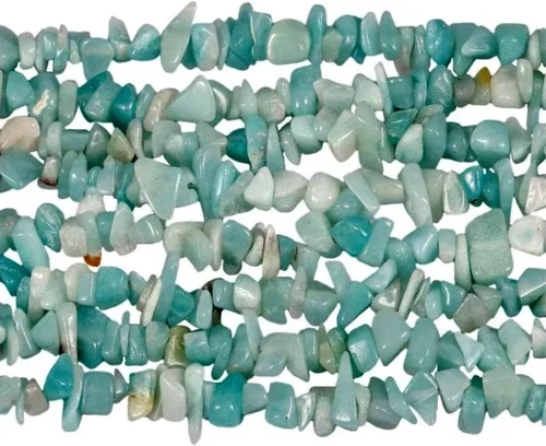 Miniatura 2 de Cuentas de amazonita genuinas de 0.197-0.315 in de forma irregular para hacer joyas, 1 hebra de 32 pulgadas