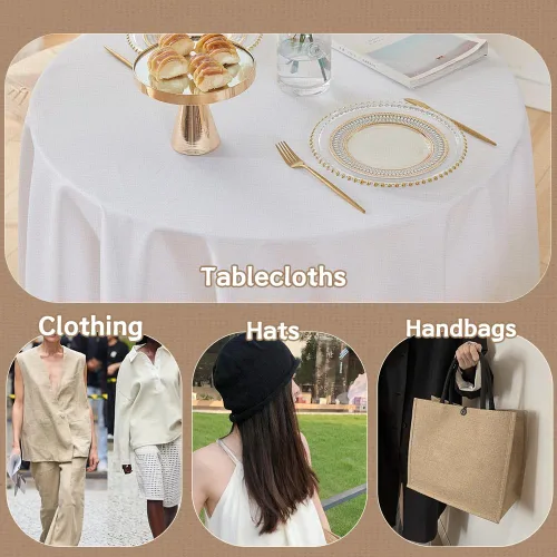 Miniatura 7 de Tela de bordado de lino negro, (59 x 19 pulgadas), tela de lino de gran tamaño, tela de lino para hacer ropa, manualidades, tapicería, decoración