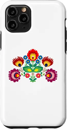 Miniatura 26 de iPhone 11 patrón popular tradicional polaco, funda de folclore oriental