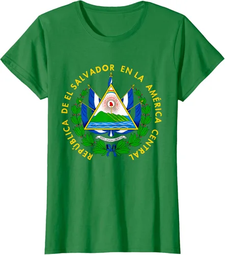 Miniatura 43 de Camiseta con diseño de emblema de la bandera de El Salvador
