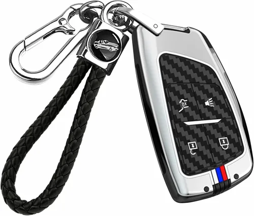 Miniatura 12 de Funda para llave de coche para Chevy Silverado Suburban Tahoe Equinox Traverse GMC Terrain Yukon Denali Acadia Buick Envision 2021-2025 Marco