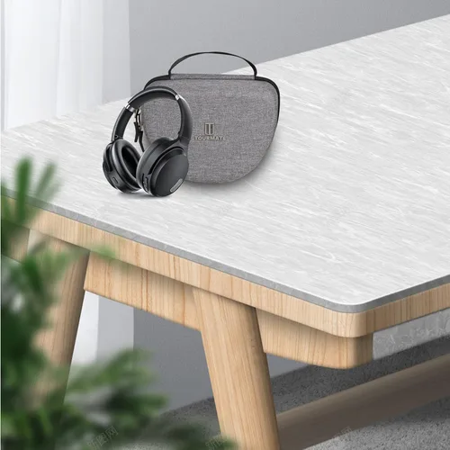 Miniatura 6 de Tourmate Funda de viaje rígida para auriculares Skullcandy Crusher Evo sobre la oreja/auriculares HROEENOI JZ02/Anker Soundcore Life Q20 Auriculares