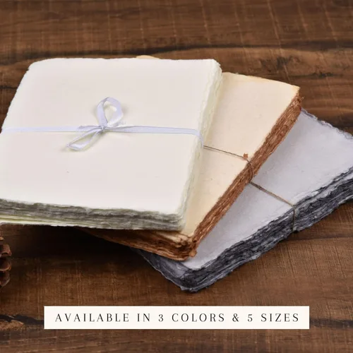 Miniatura 8 de LEATHER VILLAGE Papel de acuarela, 7.5 x 11 pulgadas, 20 hojas de papel de acuarela para dibujar, bocetos, tarjetas de boda y manualidades, papel
