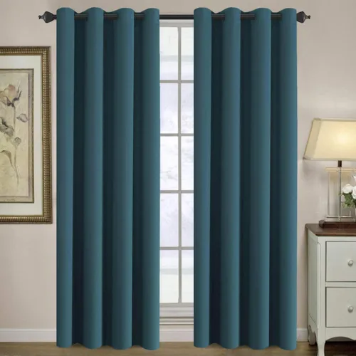Miniatura 64 de H.VERSAILTEX - Cortinas blackout con aislamiento térmico y ojales en la parte superior, para patios, puertas correderas y división de habitaciones
