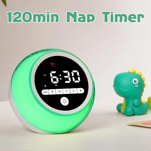 Miniatura 4 de Reloj despertador para niños, Ok to Wake Clock con luces nocturnas, temporizador de siesta, reloj de entrenamiento del sueño para niños pequeños