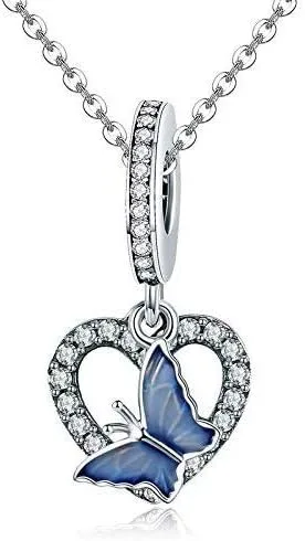 Miniatura 3 de Abalorio de Ojo del Diablo, Colgante de Cangrejo, Gato del Amor, Fritas Colgantes, Abalorio de Plata de Ley 925 para Collar y Pulsera de Mujer