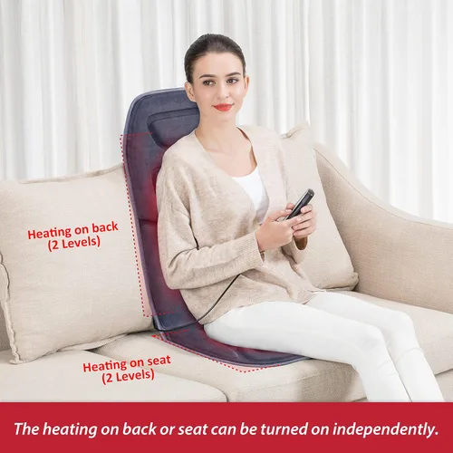 Miniatura 7 de COMFIER Masajeador de cuello inalámbrico y cojín de asiento de masaje