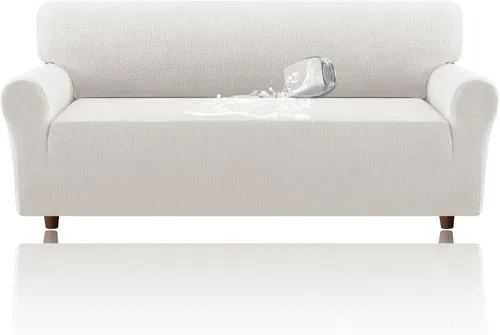 Miniatura 11 de H.VERSAILTEX - Funda elástica para sofá de jacquard con protector de muebles impermeable de 1 pieza, fundas para sofá elásticas con parte inferior