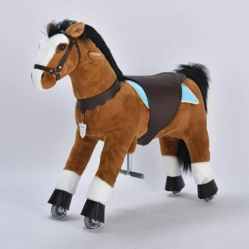 Miniatura 8 de Pony de acción UFREE, paseo en juguete, caballo móvil mecánico, diversión para niños de 3 a 9 años, altura de 36 pulgadas, M