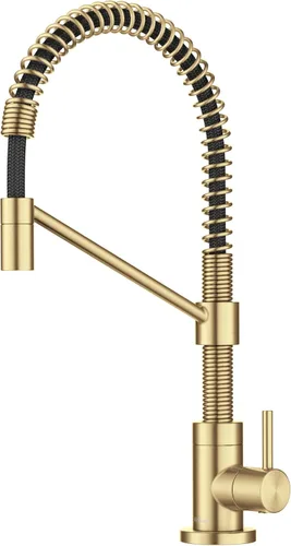 Miniatura 15 de KRAUS Bolden Grifo de filtro de agua potable de una sola manija para ósmosis inversa o sistema de filtración de agua en bronce champán antiguo sin